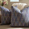 Waverly 54"/55" Wide, 70% Cotton 30% Polyester Navy Strands Home Décor Fabric