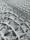 Death Black Hydra Gator 3D Embossed Vinyl Fabric / Sold By The Yard