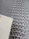Death Black Hydra Gator 3D Embossed Vinyl Fabric / Sold By The Yard