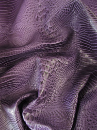 Tejido vinílico con relieve 3D «Passion Purple Hydra Gator» / Se vende por metros