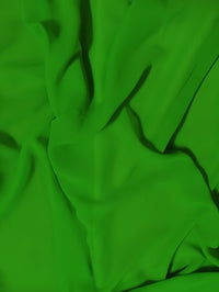 Tela de gasa Hi-Multi lisa para vestidos / Verde Kelly