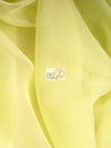 Tela de gasa Hi-Multi lisa para vestidos / Color plátano / Se vende por yardas