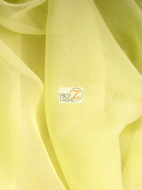 Tela de gasa Hi-Multi lisa para vestidos / Color plátano / Se vende por yardas