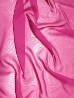 Tissu unie en mousseline Hi-Multi / Fuchsia / Vendu au mètre