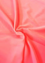 Tissu unie en mousseline Hi-Multi / Rose fluo, vendu au mètre