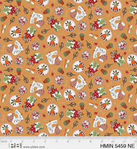Harvest Minis Sewing Tools on Cream  Price per Yard