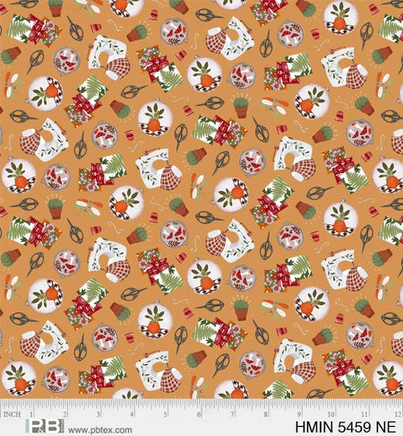 Herramientas de costura «Harvest Minis» en color crema. Precio por yarda