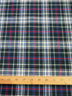 Heavy Tartan Plaid Uniform Apparel Flannel Fabric / Green/Navy/White / Sold By The Yard