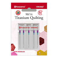 Paquete de 5 agujas para acolchado de titanio HUSQVARNA® VIKING® tamaño 90/14