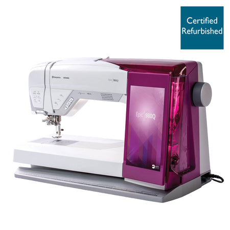 Máquina de coser HUSQVARNA® VIKING® EPIC™ 980Q reacondicionada