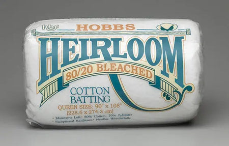Paquete de guata blanqueada Hobbs Heirloom 80/20