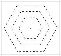 Hexagon Quilt Stencil