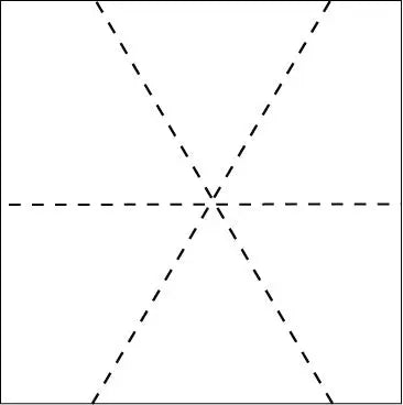 Líneas hexagonales 14" Plantilla de acolchado