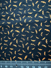 Halloween Orange Bats on Black