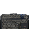 Maleta plegable con ruedas para máquina de coser Everything Mary Flat Top XL de 4 ruedas, color beige con estampado floral