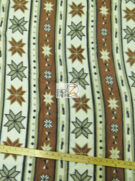Native Tribal Stars Fleece Fabric