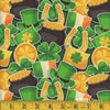 Día de San Patricio: «Gold on Green», 100 % algodón. Precio por yarda