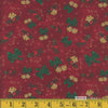 Christmas Jingle Bells on Red 100% Cotton Price per yard