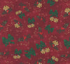 Christmas Jingle Bells on Red 100% Cotton Price per yard