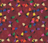 Christmas Lights on Red 100% Cotton Price per yard