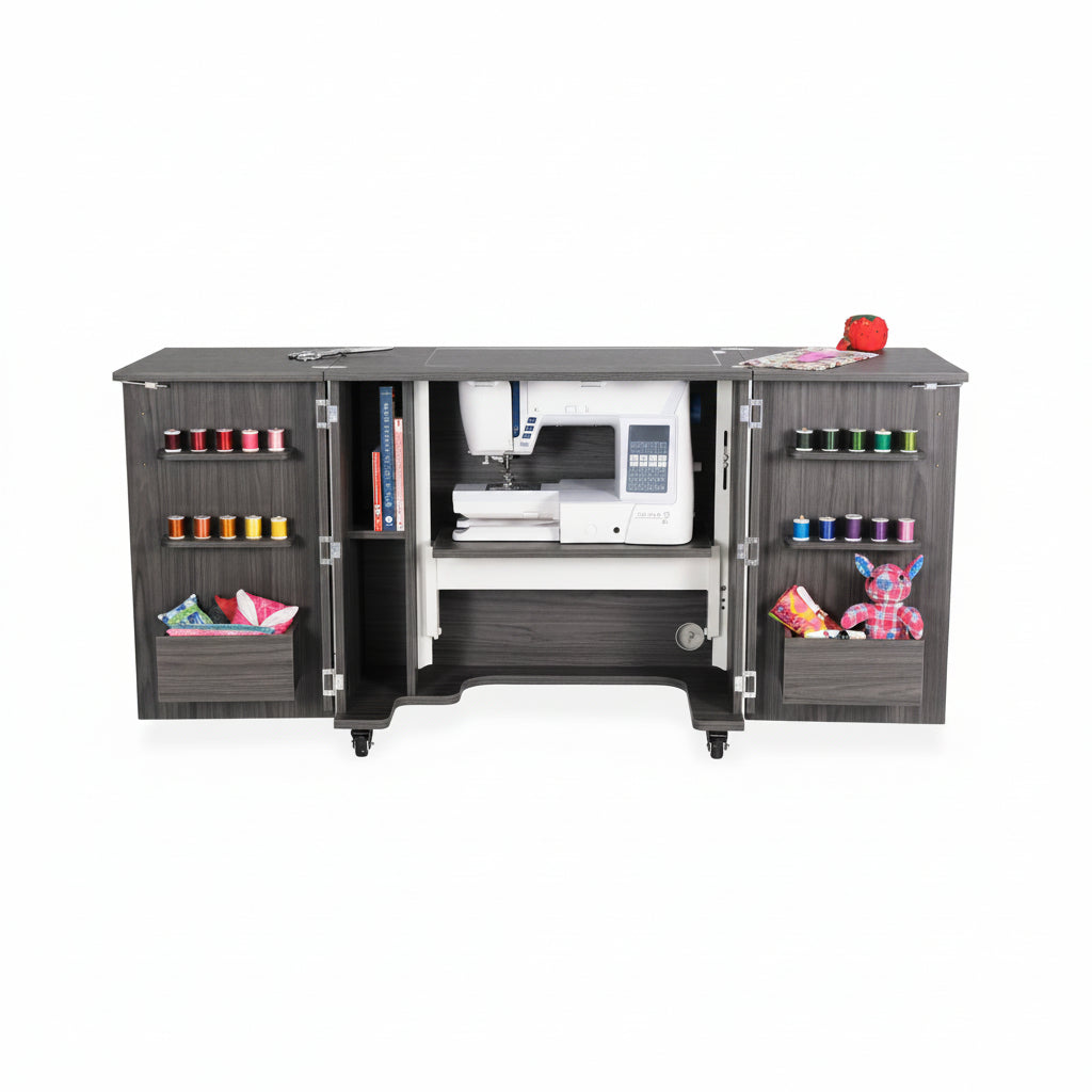 Bandicoot Sewing Cabinet Gray | SINGER®