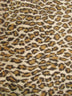 Latte/Amber Leopard Half Shag Faux Fur Beaver Fabric / Sold By The Yard