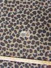 Animal Leopard Light Mocha Fleece Fabric