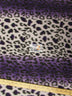 Animal Leopard Print Purple Fleece Fabirc