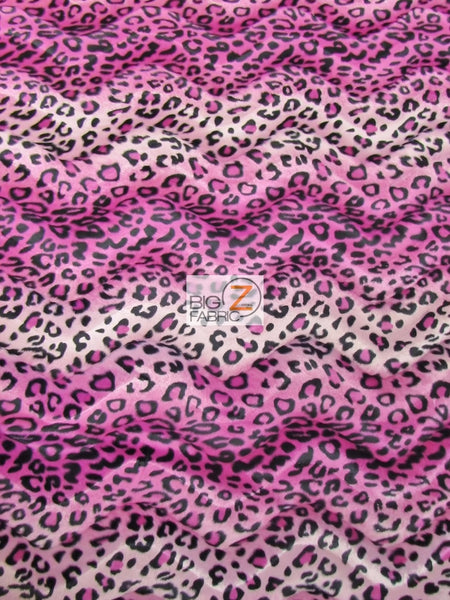 Pink/Fuchsia Velboa Leopard Animal Short Pile Fabric / Sold By The Yard||color:Pink/Fuchsia Leopard