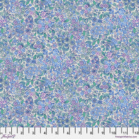 Tela de algodón «Little Meadow Blue Flourish And Bloom», 44"/45", por yarda