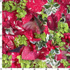 Tela «Christmas Jolly» en rojo, 100 % algodón, vendida por yardas