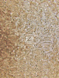 Tejido de malla de nailon con lentejuelas «Mini Disc» / Beige mate / Se vende por yardas