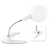 Lupa LED OttLite de 12,7 cm con pinza y soporte
