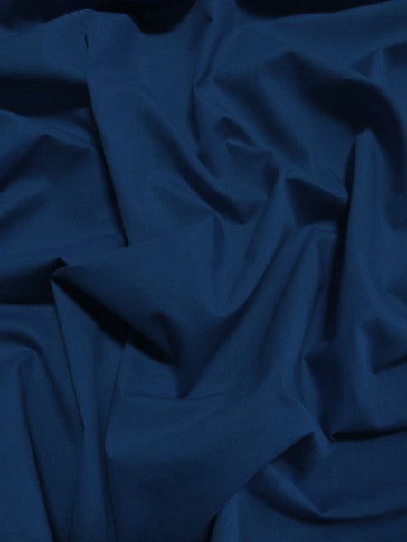 Poly Cotton Solid Fabric 58"/60" Width / Navy / Sold By The Yard
