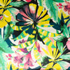 Stitch & Sparkle 100% Polyester, 57" Wide Charmeuse, Bark Cloth Floral, Cut By Yard