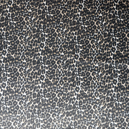Stitch & Sparkle, 100 % poliéster, charmeuse de 57" de ancho, estampado «Holiday Leopard», se vende por yardas
