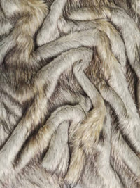 Disfraz de abrigo de pelo corto de «Arctic Wolf» para animales, de piel sintética / Se vende por yardas