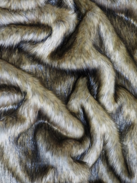 Vintage Wolf Animal Coat Costume Faux Fur Fabric / Sold By The Yard||color:Vintage Wolf