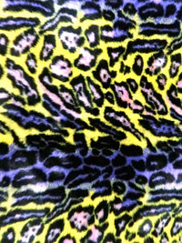 Tejido de piel sintética «Ecoshag Hippie Jaguar» / Ciudad de los Ángeles