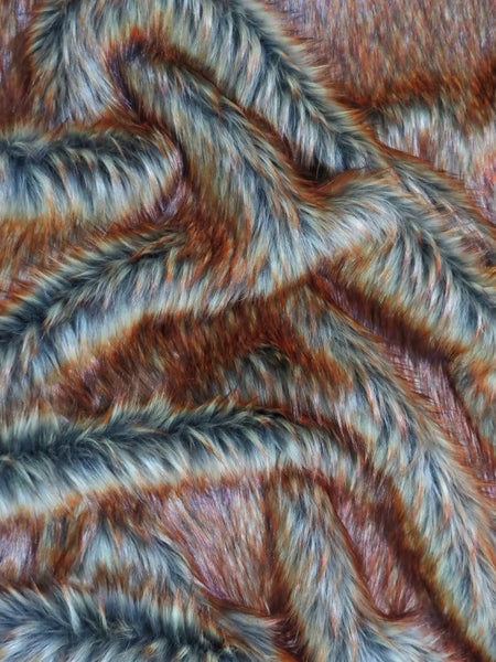 Cross Wolf Faux Fur / Sold By The Yard||color:Cross Wolf
