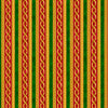 Christmas Stripes Red Green on Gold 100% Cotton Price per Yard