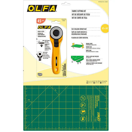Kit de corte de tela Olfa amarillo