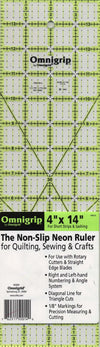 Regla Omnigrid Omnigrip Neon de 10 cm x 35 cm