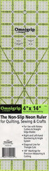 Regla Omnigrid Omnigrip Neon de 10 cm x 35 cm