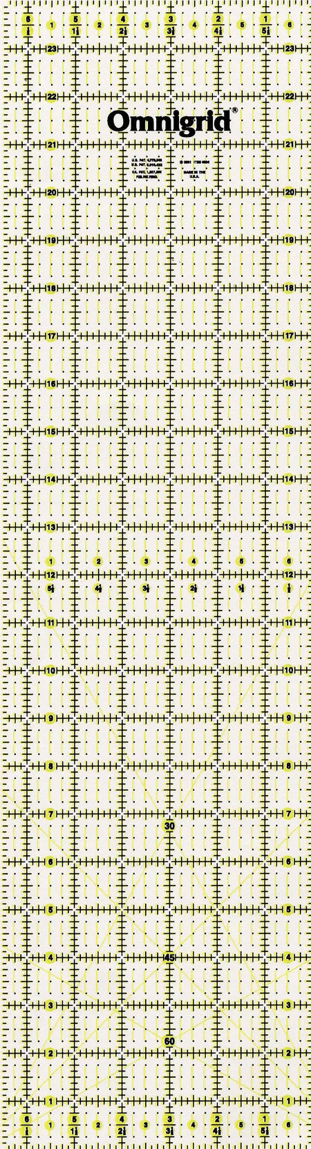 Regla Omnigrid de 6 1/2 pulgadas x 24 pulgadas