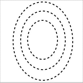 Oval Quilt Plantilla