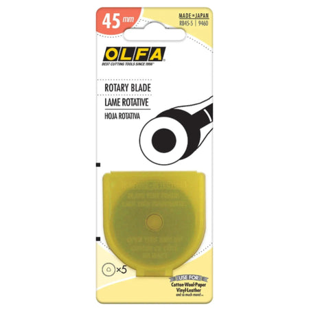 Cuchilla giratoria Olfa de 45 mm, 5 unidades