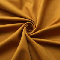 Tejido de spandex de punto «Ponte De Roma» / Mostaza / Se vende por yardas