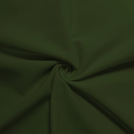 Ponte De Roma Jersey Knit Spandex Fabric / Olive / Sold By The Yard