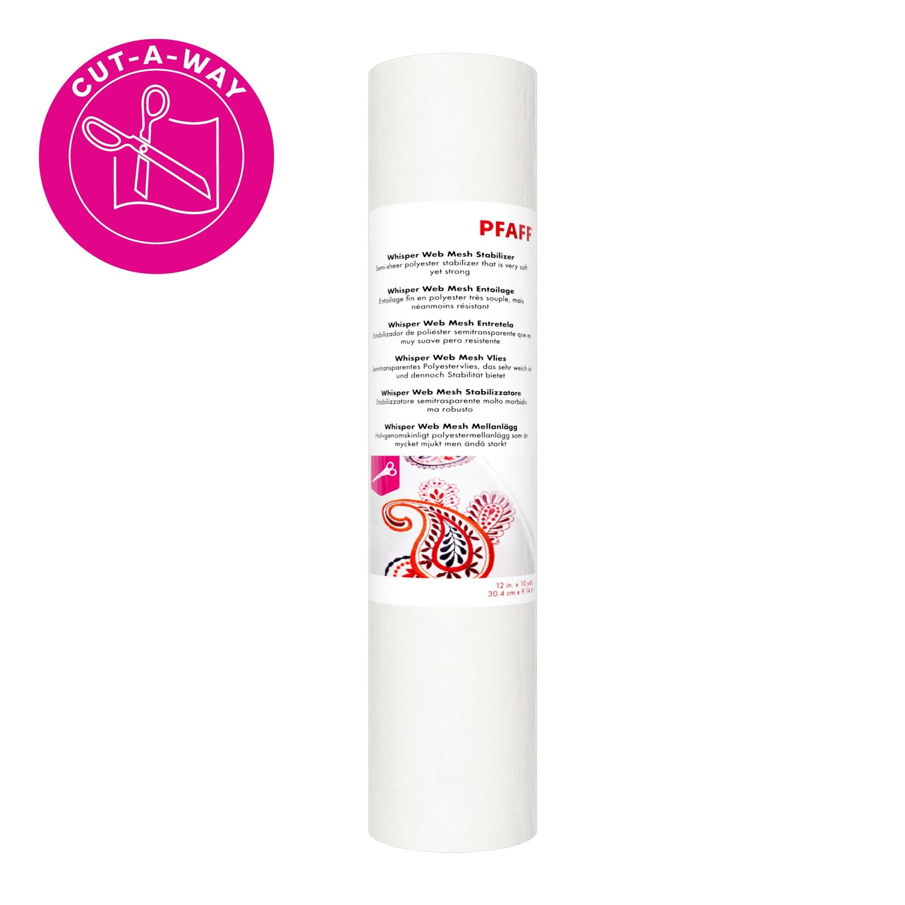 Run Techweb Stabilizer Whisper Web Mesh Stabilizer 12 Inches x 10 Yards | PFAFF®